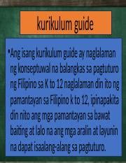 kurikulum guide sa filipino